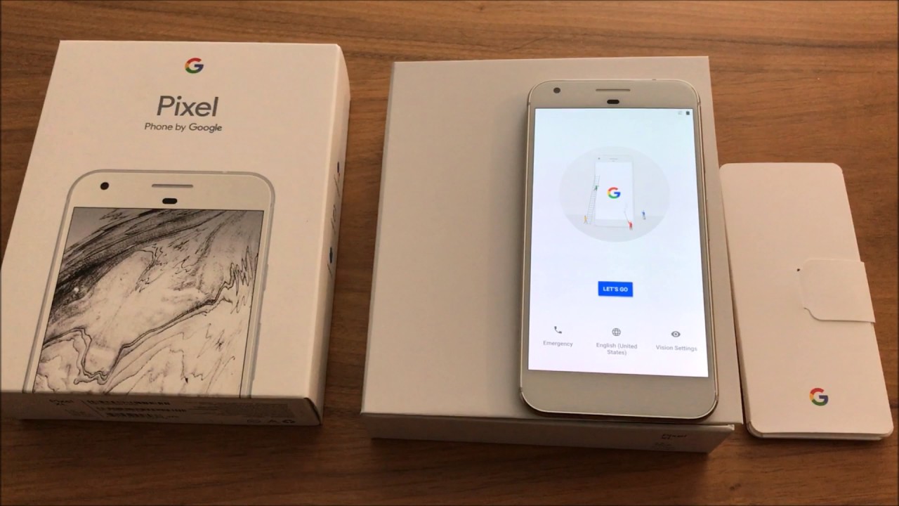 Google Pixel XL Unboxing  +  Initial Set-Up