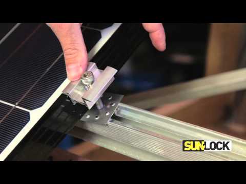 Part of a video titled Sunlock Mid Clamps - YouTube