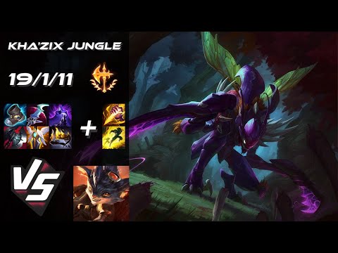 JUNGLE Kha'Zix vs Rumble - NA Grandmaster Patch 14.24