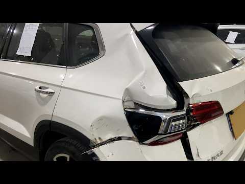 Volkswagen official repair SUV side collision | accident car repair