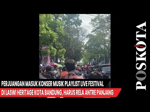 Perjuangan Masuk Konser Musik Playlist Live Festival di Laswi Heritage, Harus Rela Antre Panjang