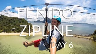ZIPLINE  LAS CABANAS EL NIDO VLOG DAY 6: THE PHILIPPINES