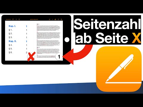 🍎 Insert page number starting from page X | Pages iPad