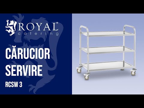 video - Cărucior Servire - 3 nivele - până la 500 kg
