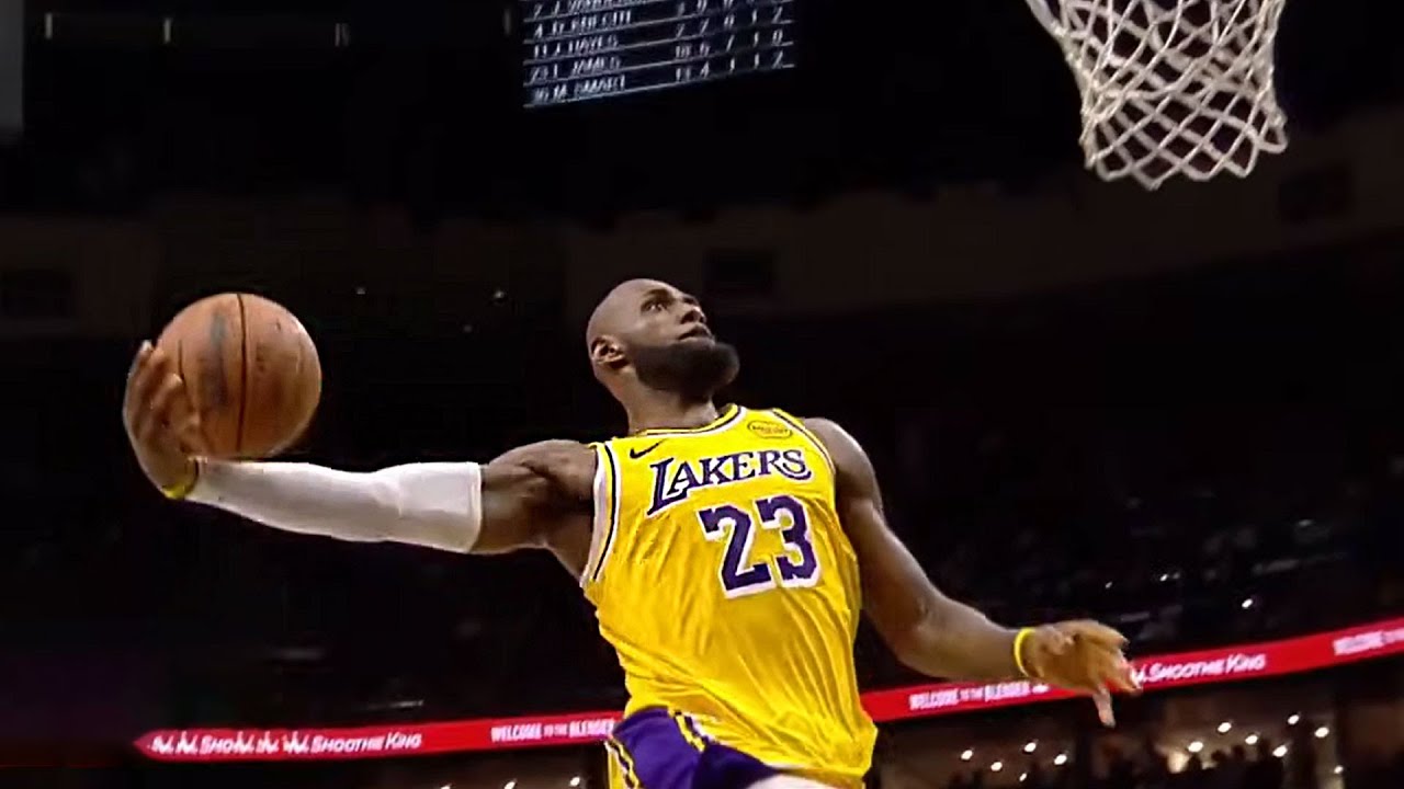 LEBRON JAMES VINTAGE WINDMILL DUNK AT 41-YEARS-OLD 🤯 | NBA on ESPN