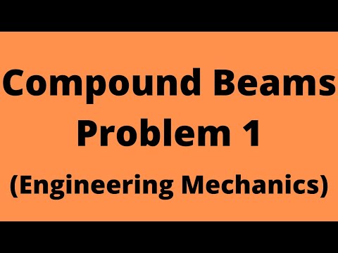 Compound Beams | Problem 1 | Engineering Mechanics | First Year Engineering
