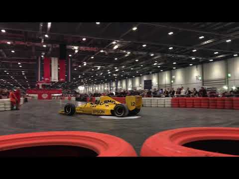 Historic Formula 1 Car Drifting At London Classic Car Show 2018