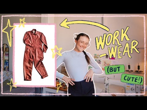 i'm just a girl & i require CUTE WORKWEAR (sewing vlog)