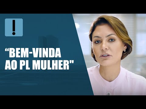 Michelle Bolsonaro records a tutorial on how to join the PL party.