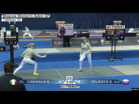 2019 676 T32 01 F S Individual Moscow RUS GP BLUE VELIKAYA RUS vs CIARAGLIA ITA