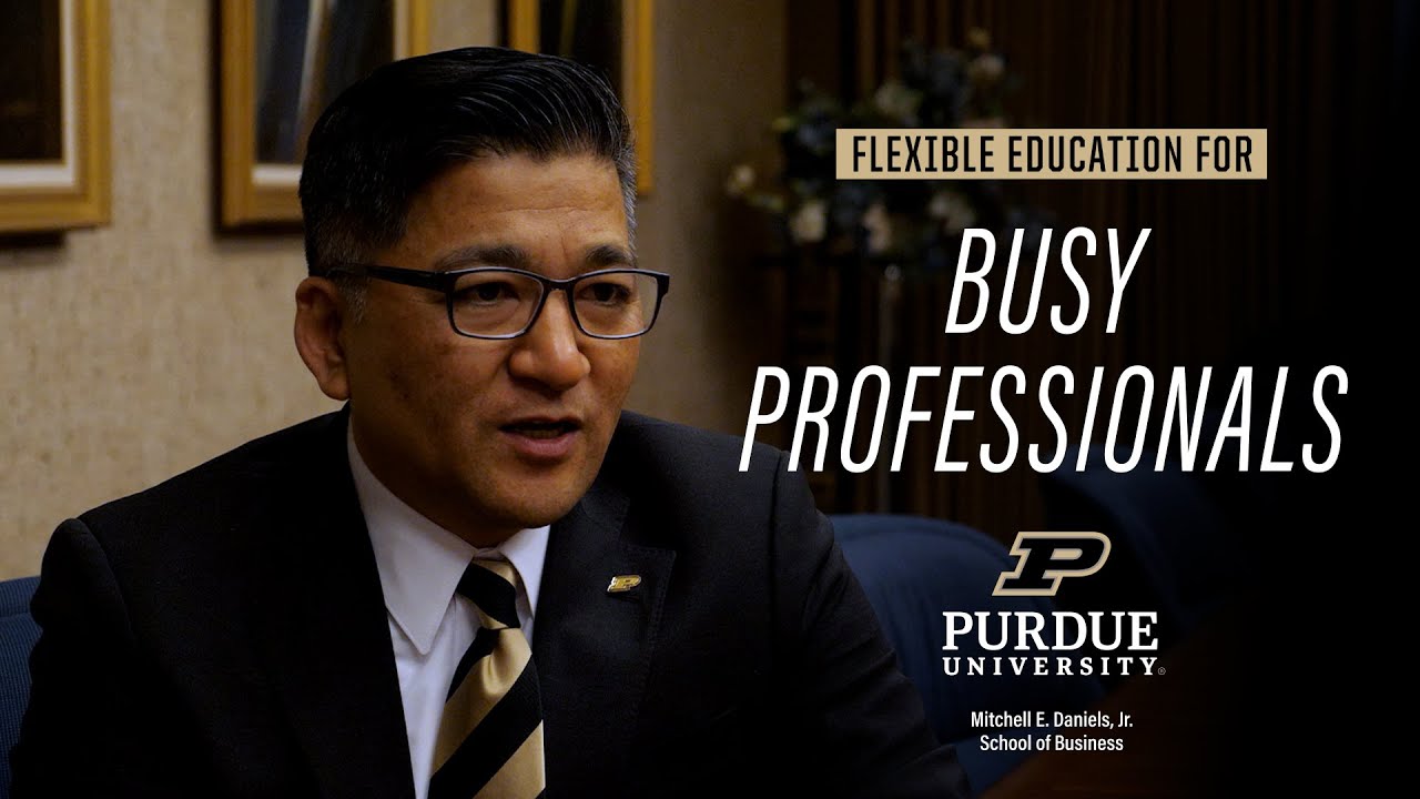 Purdue Online MBA Program Flexibility video