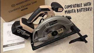 Awesome Woodstarter Circular Saw Compatible with Makita Batteries