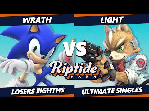 Riptide 2025 TOP 8 - Wrath (Sonic) Vs. Light (Fox) Smash Ultimate - SSBU