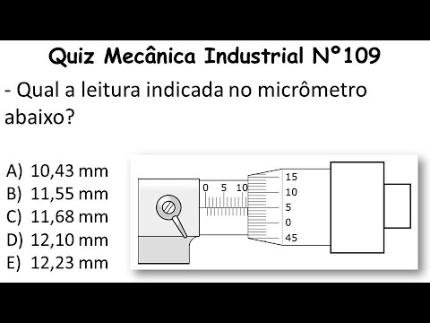 Quiz Mecânica Industrial - Vídeo 109