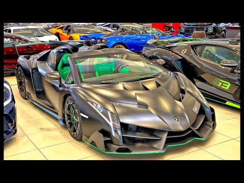 VIP MOTORS DUBAI – Hypercar Paradise! VENENO ROADSTER, Sian, Bugatti Divo, Pagani