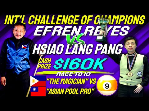 Efren Reyes vs Hsiao Lang Fang at the Int'l Challenge of Champions Semi Final