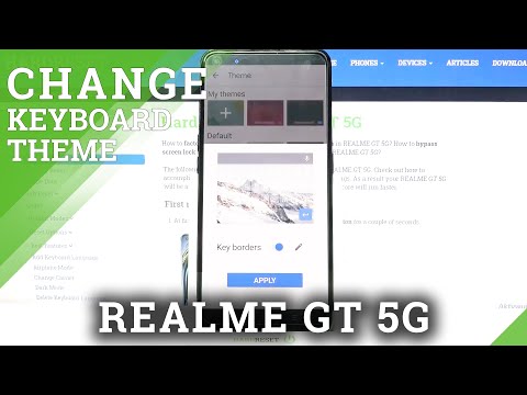 How to Set Up Photo as Keyboard Background in Realme GT 5G - Customize Keyboards Theme