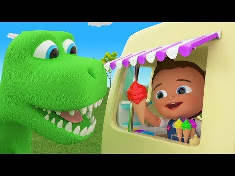 Dinosaur eat Color Ice Creams  Little Baby Fun Play Learning Colors for Children Kids Educational