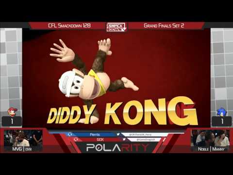 CFL Smackdown 128 WiiU - MVG | Dyr (Diddy Kong) vs Noble | Manny (Sonic) - Grand FInals (Part 2)