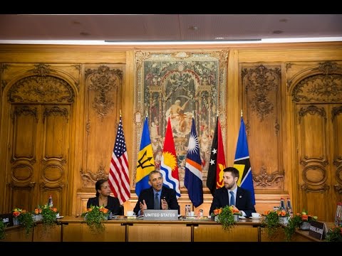 President Obama holds a Multilateral Meeting with Heads of State