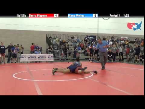 FILA Junior 51 kg / 112.25 lbs. - Sierra Blasone vs. Diana Molma