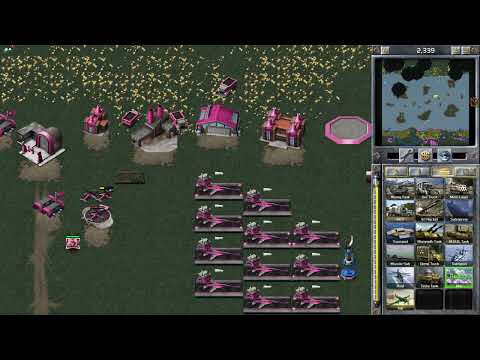 C&C Red Alert Remastered (Pro player starts crying when defeat is inevitable)