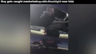 Guy gets caught masturbating with Fleshlight near kids
