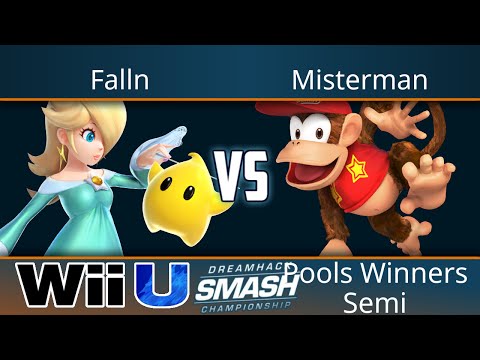 Dreamhack Atlanta 2017 - Falln (Rosaluma) vs Misterman (Diddy Kong) - Smash 4 Pools Winners Semi