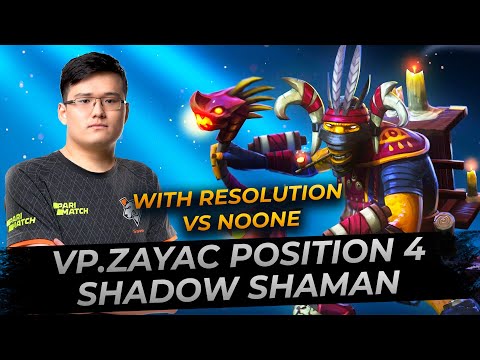 VP.Zayac plays Shadow Shaman Pos 4 - Dota 2 Replay Full Gameplay