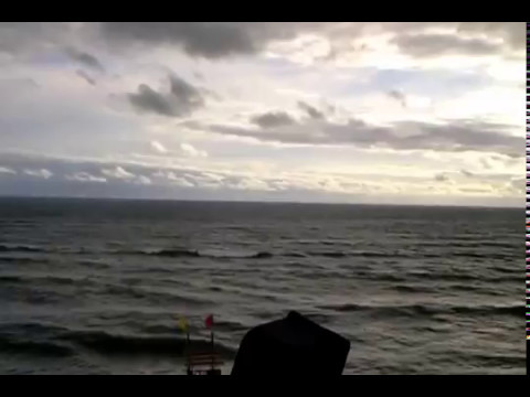 Beach view on sunset time