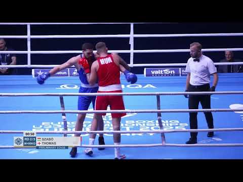 Damar Thomas (ENG) vs. Bence Szabó (HUN) European U23 Championships 2025 (90+kg)