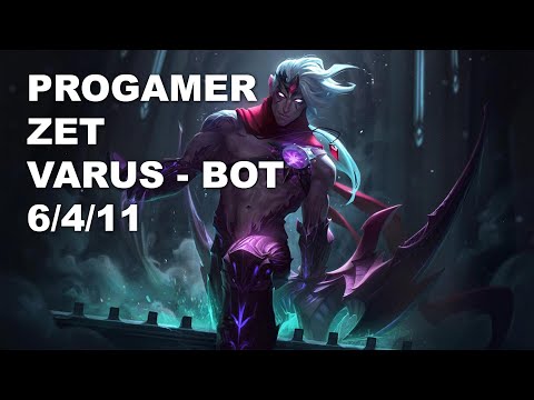 Progamer Zet Bot Varus vs Aphelios - KR Challenger Rank Game