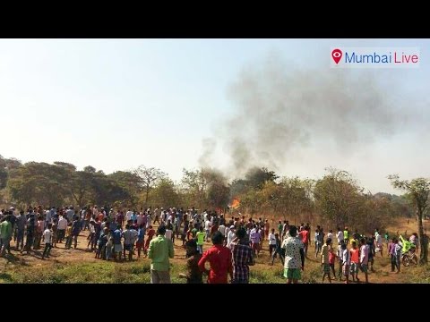 आरे में गिरा हेलिकॉप्टर