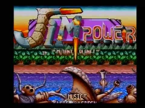 Jim Power in Mutant Planet Megadrive