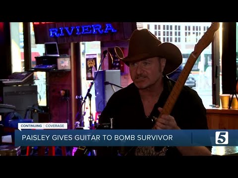 Nashville bombing victim receives guitar from country music star