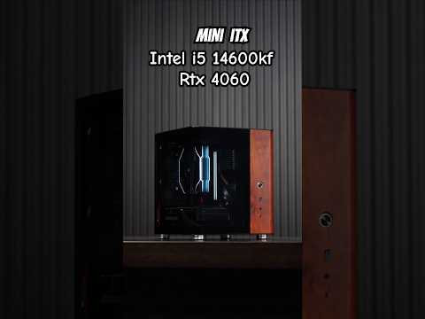 Mini itx gaming pc build Intel i5 14600kf 🔥 with rtx 4060💪 #pcbuild #gamingpc #miniitx