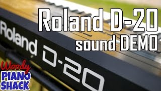 Video thumbnail for Roland D20 demo | Best of the presets | Roland D10 D110 synths by Woody Piano Shack