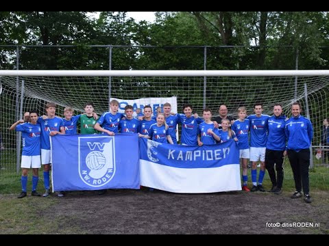 Nieuw-Roden JO17-1 ongeslagen kampioen in 2e klasse 2022