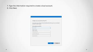 Use a Local Microsoft Account to Fix Issue on Windows 10