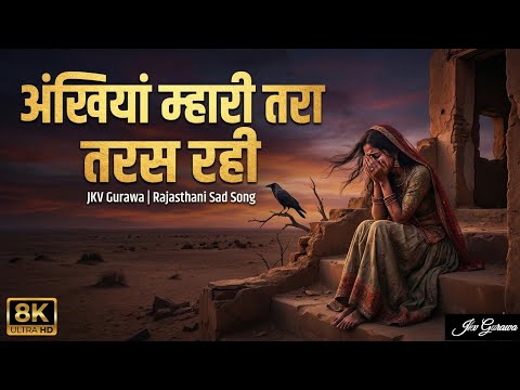रूला देगा ये राजस्थानी गीत | Ankhiya Mhari Taras Rahi | JKV Gurawa