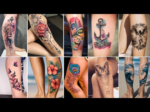 Flower Tattoos On The Thigh