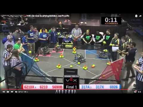 2015 VEX Indianapolis City Finals 1 - 6210X & 6210
