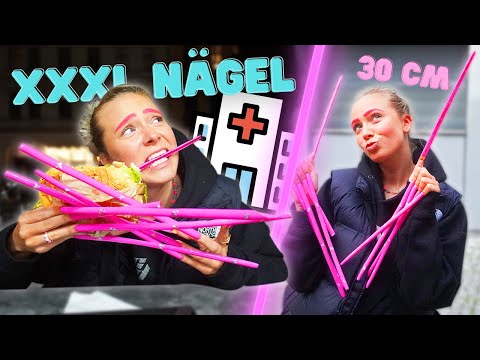 1 TAG mit den längsten Nägeln der Welt endet im Krankenhaus...🚑💅🏼*30 CM XXXXL NAILS*|CARAMELLA