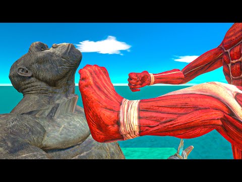 Colossal Titan vs King Kong - Animal Revolt Battle Simulator