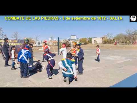 COMBATE DE LAS PIEDRAS- Dramatización perteneciente al Acto de escuela N° 7044 EFETA de Salta