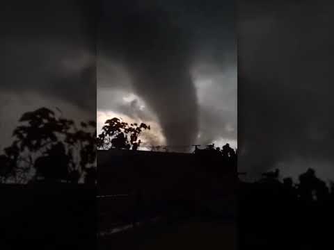 Tornado deixa feridos no Rio Grande do Sul