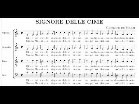 Giuseppe De Marzi - Signore delle cime (score)