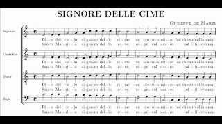 Giuseppe De Marzi - Signore delle cime (score)