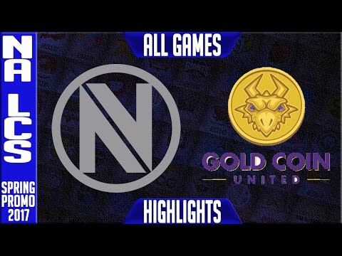 Envyus vs Gold Coin United Highlights All Games - NA LCS Summer Promotion 2017 - NV vs GCU