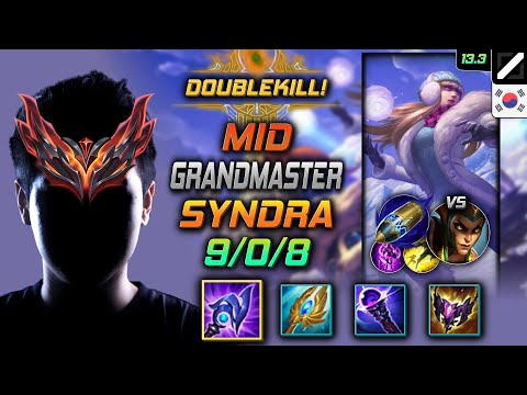 GrandMaster Mid Syndra Build Luden's Tempest First Strike - LOL KR 13.3